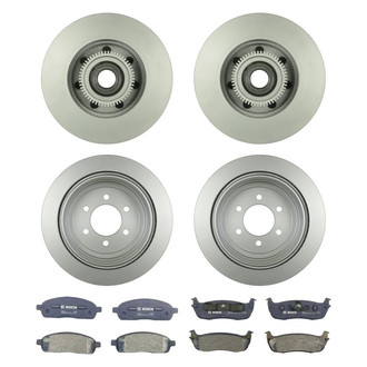 Bosch® - QuietCast™ Premium Front and Rear Brake Kit with Organic Pads