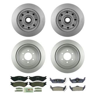 Bosch® - QuietCast™ Premium Front and Rear Brake Kit with Organic Pads