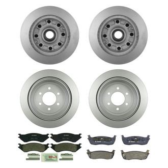 Bosch® - QuietCast™ Premium Front and Rear Brake Kit with Organic Pads