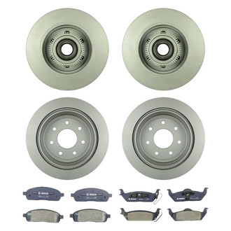 Bosch® - QuietCast™ Premium Front and Rear Brake Kit with Organic Pads