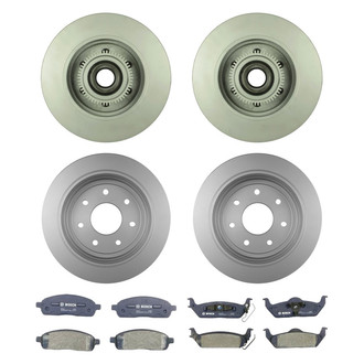 Bosch® - QuietCast™ Premium Front and Rear Brake Kit with Organic Pads