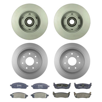 Bosch® - QuietCast™ Premium Front and Rear Brake Kit with Organic Pads