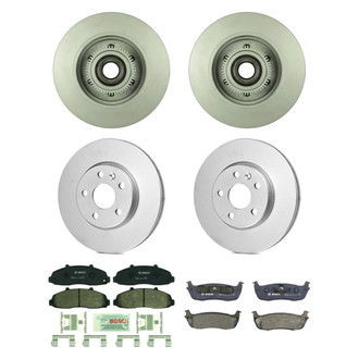 Bosch® - QuietCast™ Premium Front and Rear Brake Kit with Organic Pads