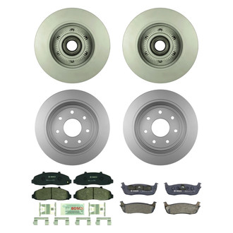 Bosch® - QuietCast™ Premium Front and Rear Brake Kit with Organic Pads