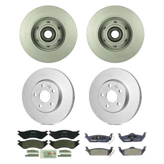 Bosch® - QuietCast™ Premium Front and Rear Brake Kit with Organic Pads
