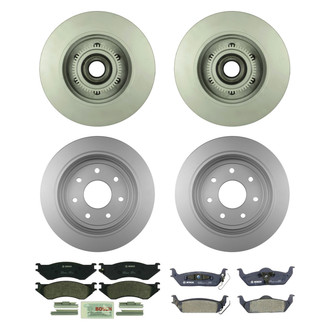 Bosch® - QuietCast™ Premium Front and Rear Brake Kit with Organic Pads