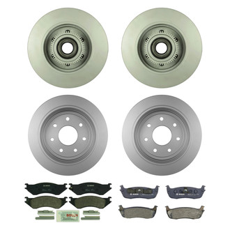Bosch® - QuietCast™ Premium Front and Rear Brake Kit with Organic Pads