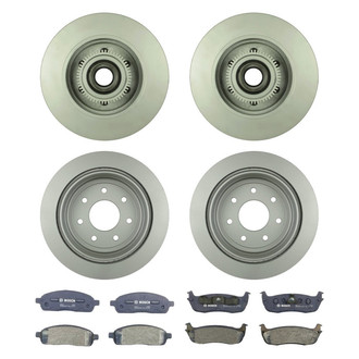 Bosch® - QuietCast™ Premium Front and Rear Brake Kit with Organic Pads