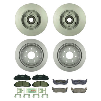 Bosch® - QuietCast™ Premium Front and Rear Brake Kit with Organic Pads