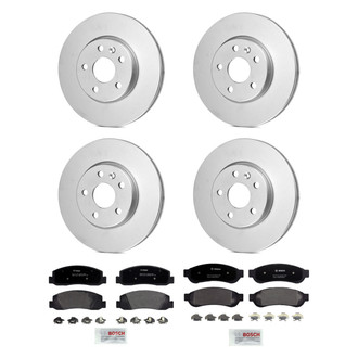 Bosch® - QuietCast™ Premium Front and Rear Brake Kit with Organic Pads