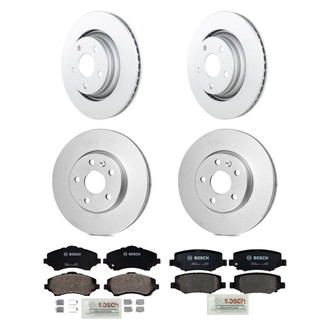 Bosch® - QuietCast™ Premium Front and Rear Brake Kit with Organic Pads