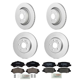 Bosch® - QuietCast™ Premium Front and Rear Brake Kit with Organic Pads