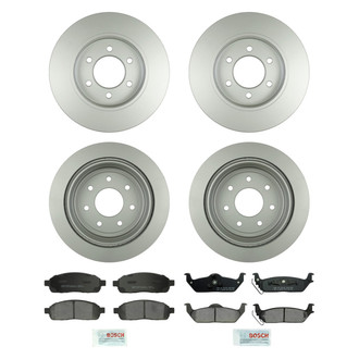 Bosch® - QuietCast™ Premium Front and Rear Brake Kit with Ceramic Pads