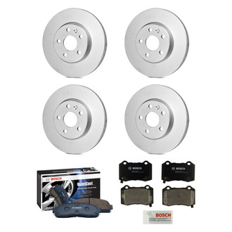 Bosch® - QuietCast™ Premium Front and Rear Brake Kit with Organic Pads