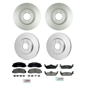 Bosch® - QuietCast™ Premium Front and Rear Brake Kit with Ceramic Pads
