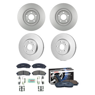 Bosch® - QuietCast™ Premium Front and Rear Brake Kit with Ceramic Pads