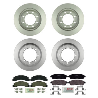 Bosch® - QuietCast™ Premium Front and Rear Brake Kit with Organic Pads