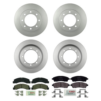 Bosch® - QuietCast™ Premium Front and Rear Brake Kit with Organic Pads