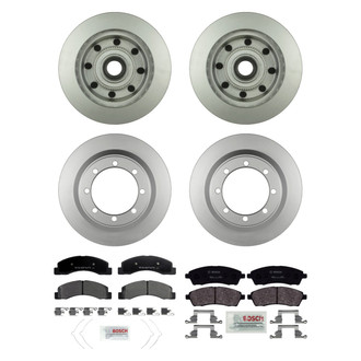 Bosch® - QuietCast™ Premium Front and Rear Brake Kit with Organic Pads