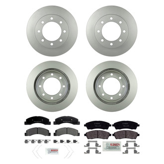 Bosch® - QuietCast™ Premium Front and Rear Brake Kit with Organic Pads