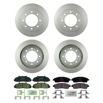 Bosch® - QuietCast™ Premium Front and Rear Brake Kit with Organic Pads
