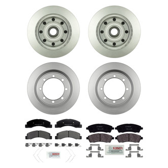 Bosch® - QuietCast™ Premium Front and Rear Brake Kit with Organic Pads