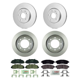 Bosch® - QuietCast™ Premium Front and Rear Brake Kit with Organic Pads
