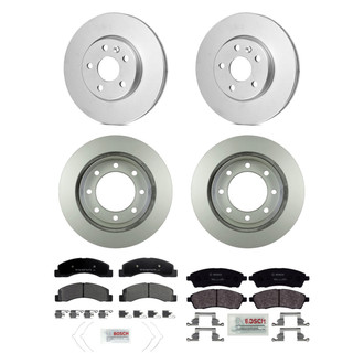 Bosch® - QuietCast™ Premium Front and Rear Brake Kit with Organic Pads