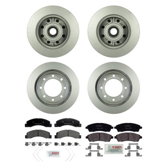 Bosch® - QuietCast™ Premium Front and Rear Brake Kit with Organic Pads