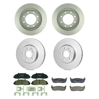 Bosch® - QuietCast™ Premium Front and Rear Brake Kit with Organic Pads