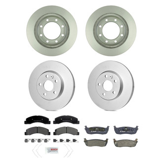 Bosch® - QuietCast™ Premium Front and Rear Brake Kit with Organic Pads