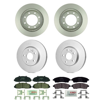Bosch® - QuietCast™ Premium Front and Rear Brake Kit with Organic Pads