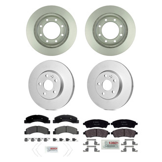 Bosch® - QuietCast™ Premium Front and Rear Brake Kit with Organic Pads