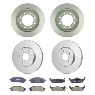 Bosch® - QuietCast™ Premium Front and Rear Brake Kit with Organic Pads