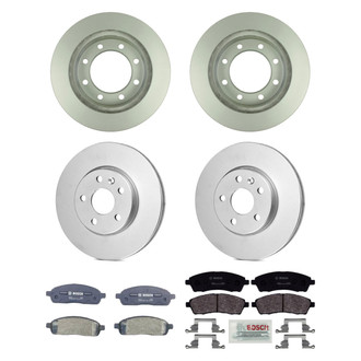 Bosch® - QuietCast™ Premium Front and Rear Brake Kit with Organic Pads