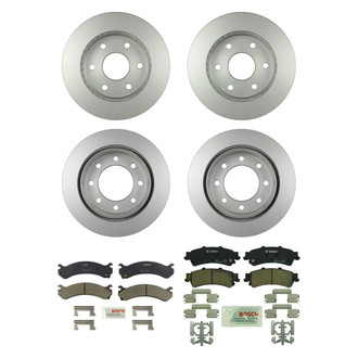 Bosch® - QuietCast™ Premium Front and Rear Brake Kit with Ceramic Pads