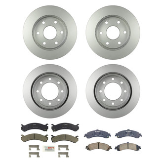 Bosch® - QuietCast™ Premium Front and Rear Brake Kit with Ceramic Pads