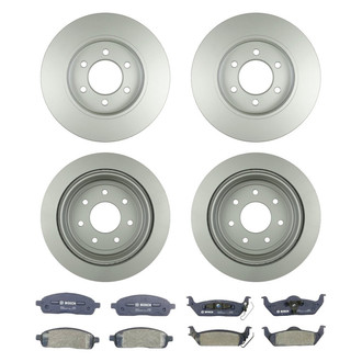 Bosch® - QuietCast™ Premium Front and Rear Brake Kit with Organic Pads
