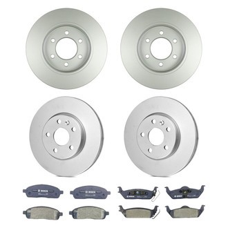 Bosch® - QuietCast™ Premium Front and Rear Brake Kit with Organic Pads