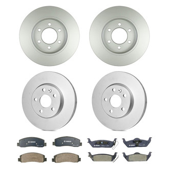 Bosch® - QuietCast™ Premium Front and Rear Brake Kit with Organic Pads