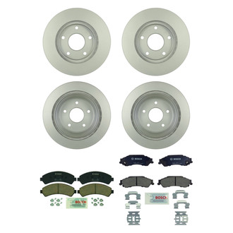 Bosch® - QuietCast™ Premium Front and Rear Brake Kit with Ceramic Pads