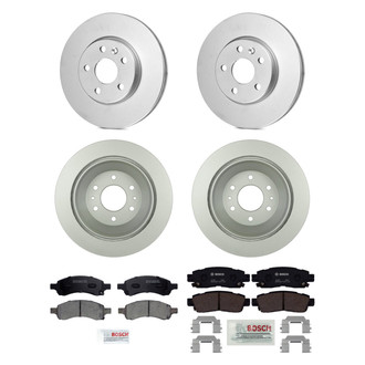 Bosch® - QuietCast™ Premium Front and Rear Brake Kit with Ceramic Pads