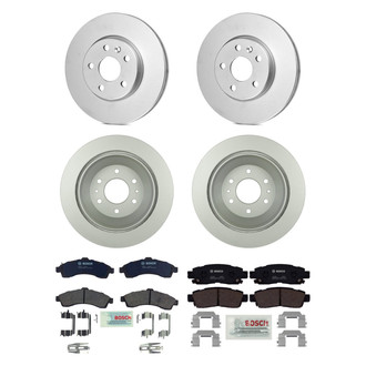 Bosch® - QuietCast™ Premium Front and Rear Brake Kit with Ceramic Pads