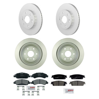 Bosch® - QuietCast™ Premium Front and Rear Brake Kit with Ceramic Pads