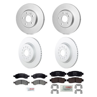 Bosch® - QuietCast™ Premium Front and Rear Brake Kit with Ceramic Pads