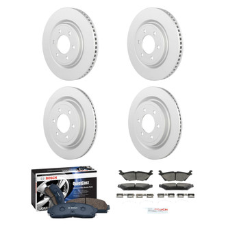 Bosch® - QuietCast™ Premium Front and Rear Brake Kit with Ceramic Pads