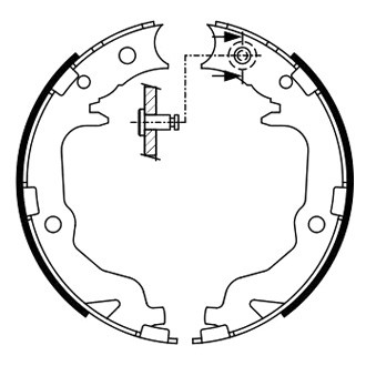 Bosch® - Blue™ Parking Brake Shoes
