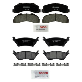 Bosch® - QuietCast™ Premium Ceramic Front and Rear Disc Brake Pad Set