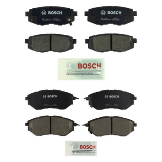 Bosch® - QuietCast™ Premium Ceramic and Organic Front and Rear Disc Brake Pad Set