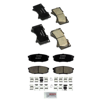 Bosch® - QuietCast™ Premium Ceramic Front and Rear Disc Brake Pad Set